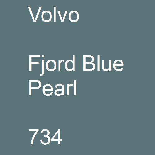 Volvo, Fjord Blue Pearl, 734.